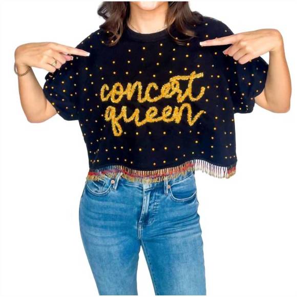 NEW QUEEN OF SPARKLES concert queen sweater in black - Picture 3 of 4